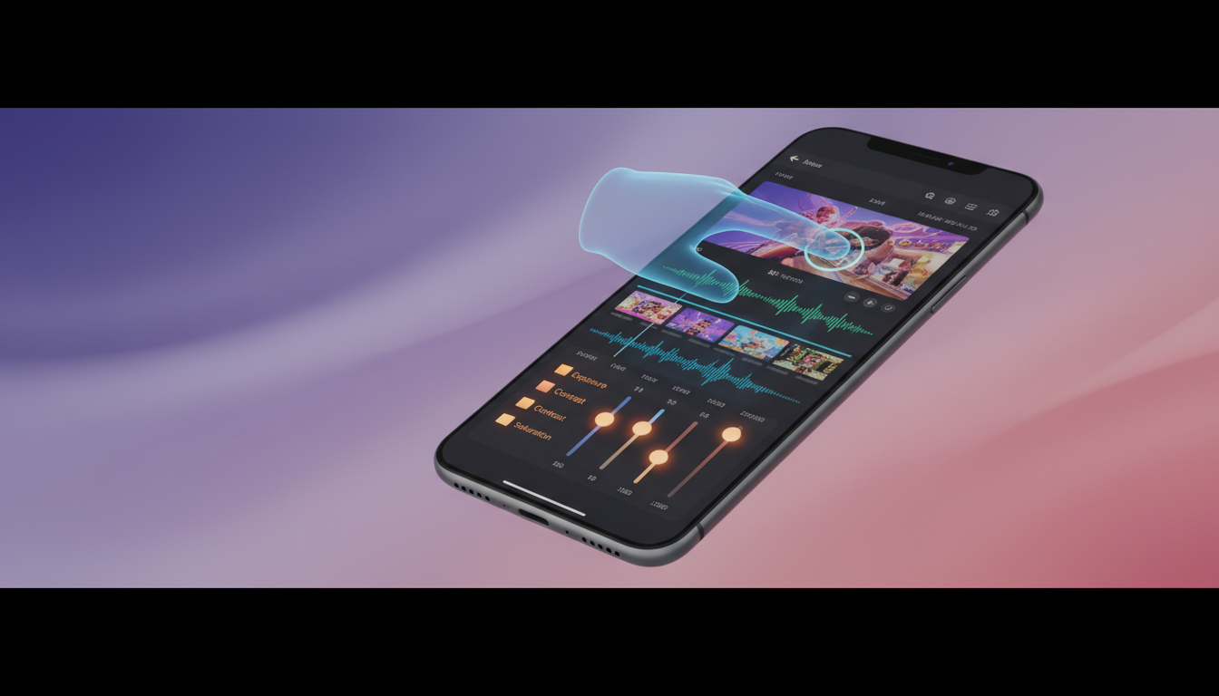 Edits do Instagram - interface de edição com timeline e ferramentas