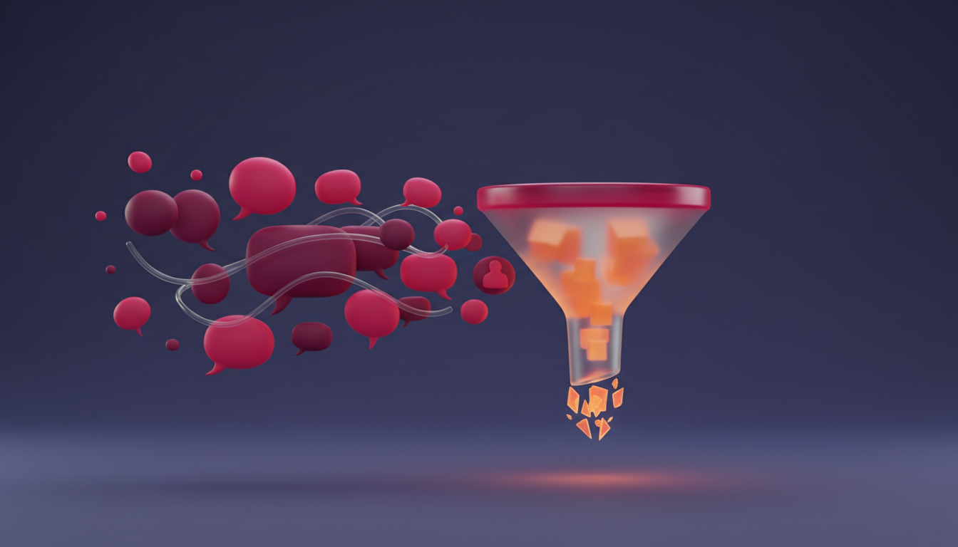 Estrutura de funil de vendas no DM do Instagram