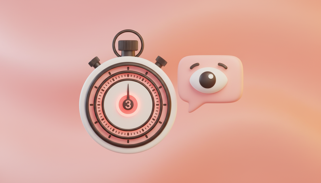 Hook visual com texto na tela em Reels