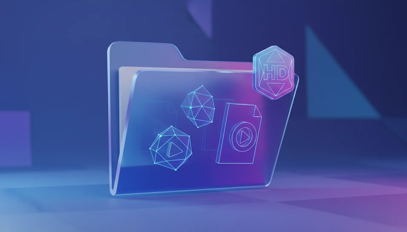 Organização de arquivos de vídeos do Instagram baixados em HD no computador