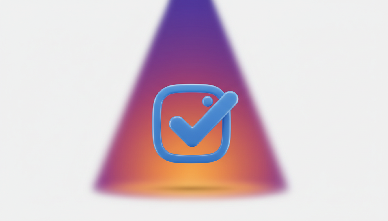 Selo azul verificado no perfil do Instagram em 2026