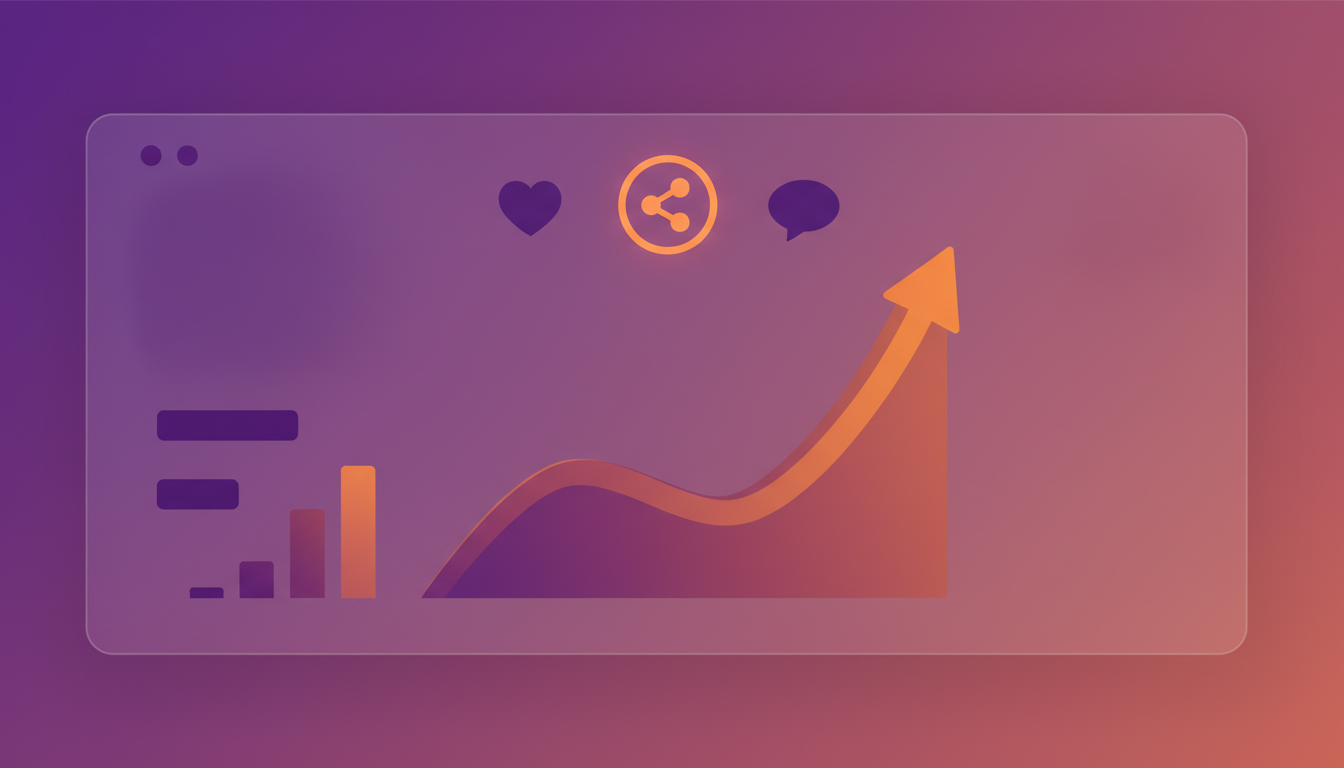 Métricas de engajamento priorizando share rate no Instagram