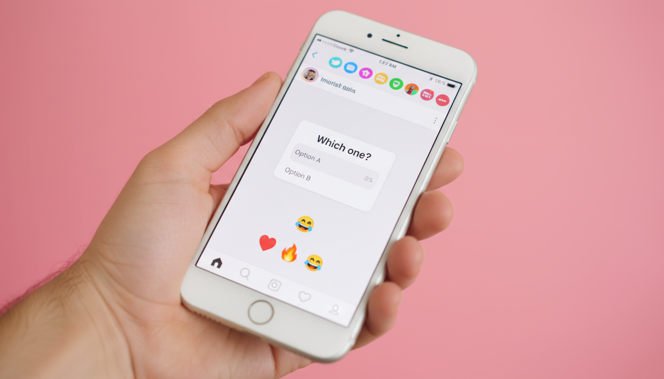 Exemplo de Stories interativos com alta taxa de engajamento